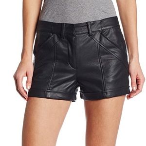 NWOT French Connection Faux Leather Shorts